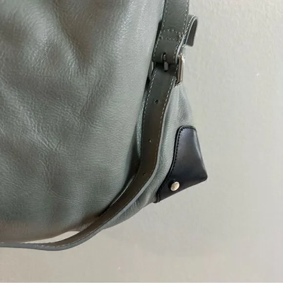 & OTHER STORIES | Grain Leather Hobo black gray leather bag - Picture 5 of 12